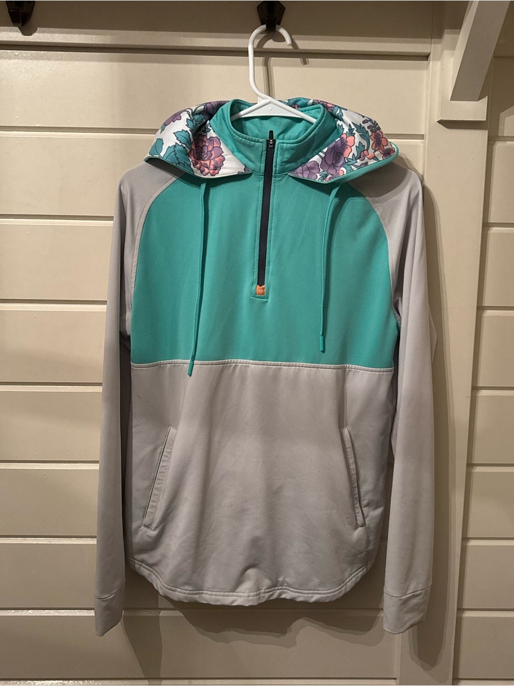 Swannies Womens Small Golf active pastel zip-up Hooded jacket